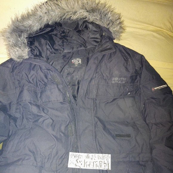 ❗️CLEARANCE ❗️   VINTAGE HEAVY SOUTH POLE.   PARKA.COLD WEATHER🌬️❄️. - Picture 2 of 13